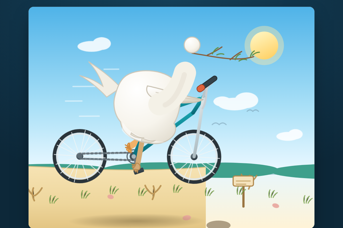DeepSeek V4 Flash (High) — Animated HTML pelican on a bicycle